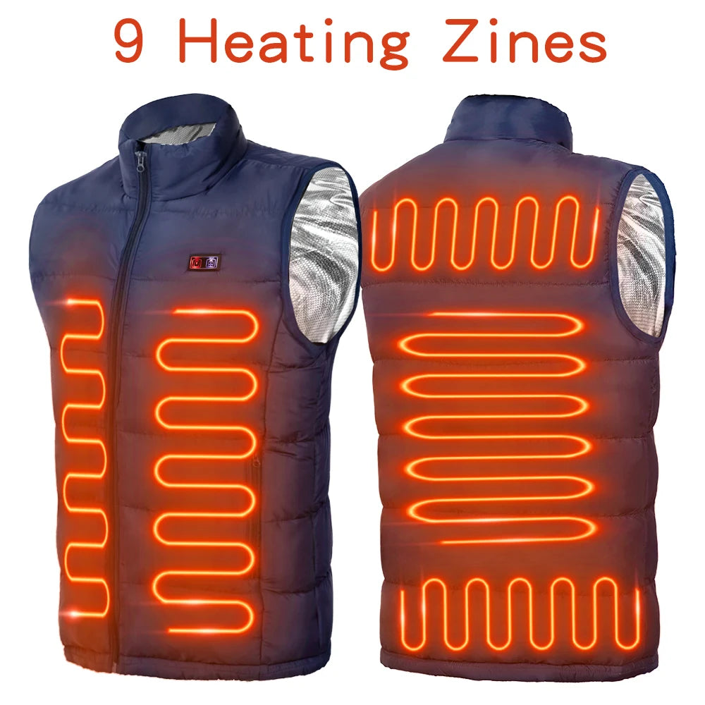 FitByChris – Gilet Chauffant Sport unisexe 9 Zones | Automne & Hiver