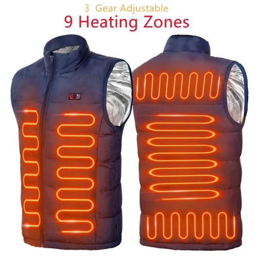 FitByChris – Gilet Chauffant Sport  unisexe 9 Zones | Automne & Hiver